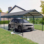 12 X 21 FT Carport, Heavy Duty Carport with Galvanized Steel Roof and Frame, Metal Carport Large Garage for Driveway Car, Truck